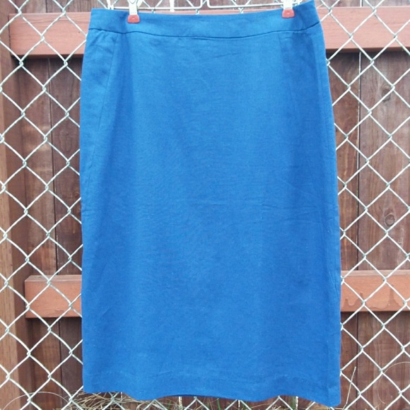 Chadwicks of Boston Royal Blue Pencil Skirt 10 - Picture 4 of 6